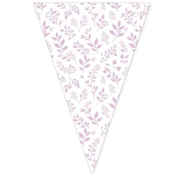 Höstlöv varm lila - Neutral Vimplar (Första flaggan)