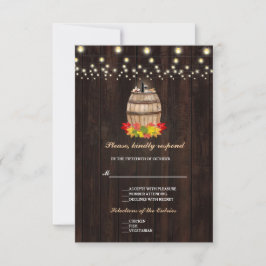 Höstlöv Vinfat Vinodling RSVP OSA Kort