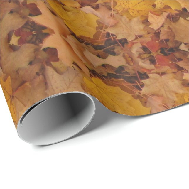 HÖSTLÖVMÖNSTER PRESENTPAPPER (Rullad Hörn)