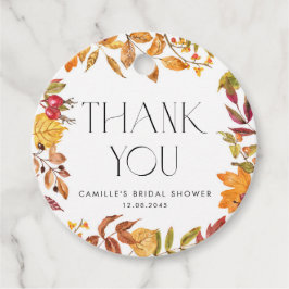 Höstlövskrans Bröllopsseminarie Tack Gåvor Etiketter