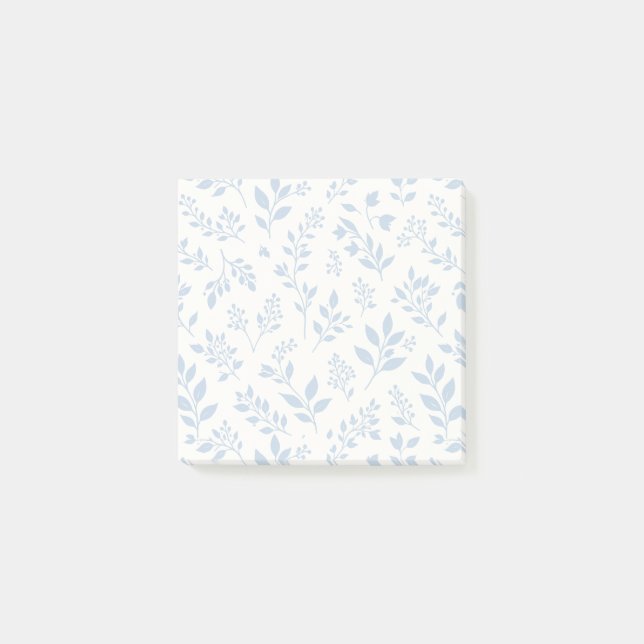 Höstlövverk Dusty Blue - Neutral Post-it Block (Framsida)
