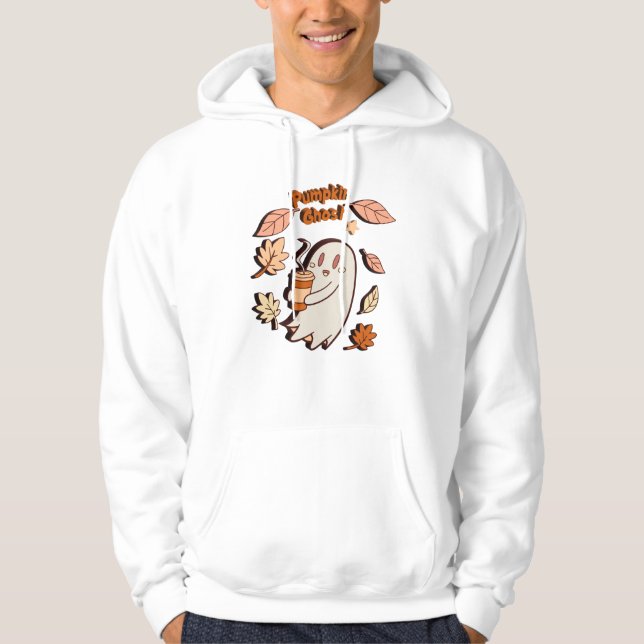 Höstlsats för Pumpkin Ghost Hoodie (Framsida)