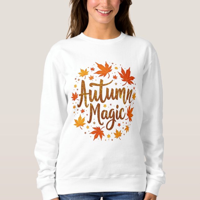 Höstmagisk glitterglans  t shirt (Framsida)