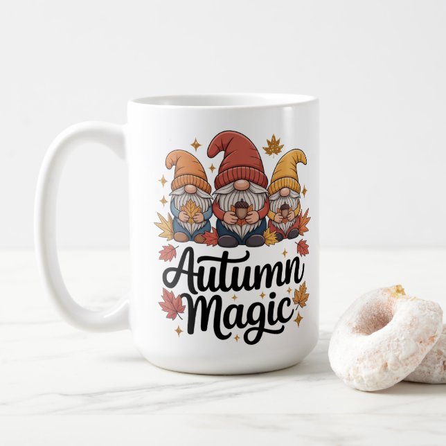 Höstmagiska Tomtar Kaffemugg (Med munk)