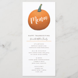 Höstmålad Pumpa Thanksgiving Chic Meny