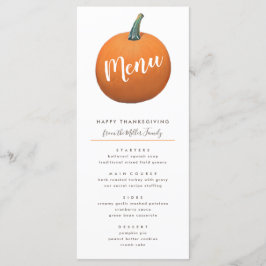 Höstmålad Pumpa Thanksgiving Chic Meny