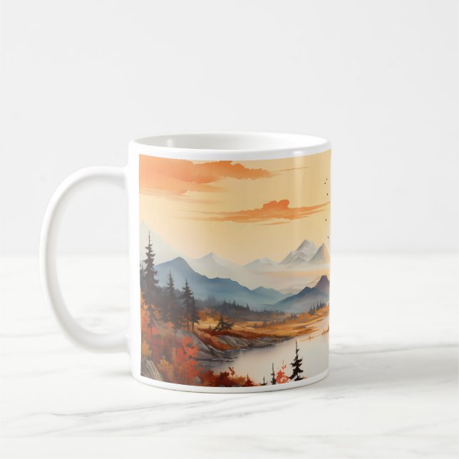 Höstmålning Kaffemugg (Vänster)