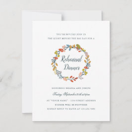 Höstmåndag för Blommigt Inbjudningar