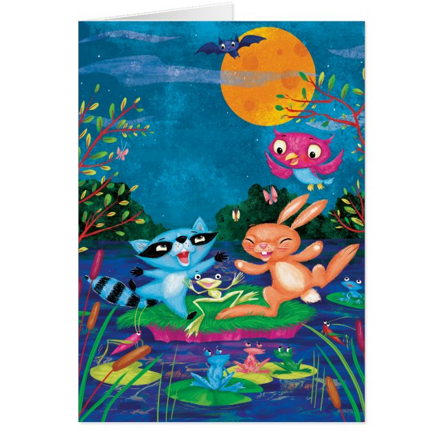 Höstmåne Hälsningskort (Framsidan)