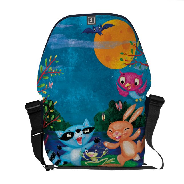 Höstmåne Messenger Bag (Öppen Baksida)