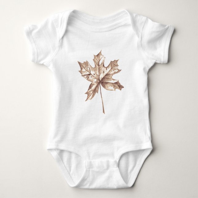 Höstmapel löv tee shirt (Framsida)