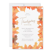 Höstmapel Löv, Thanksgiving - middag