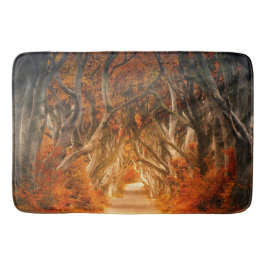 Höstmapel träd skogsfall skogen blad badrumsmatta