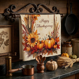 Höstmix ram Thanksgiving Kökshandduk