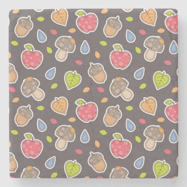 höstmönster underlägg sten (Framsidan)