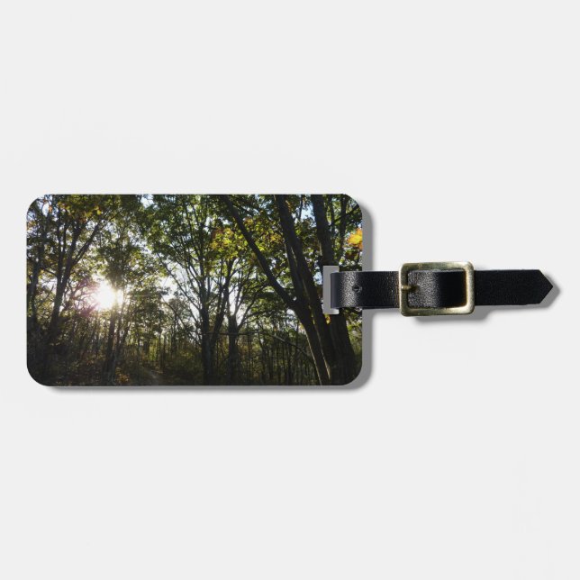 Höstmorgon i Shenandoah nationalpark Bagagebricka (Horisontell Framsida)