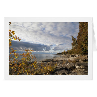 Höstmorgon/Lake Michigan Hälsningskort