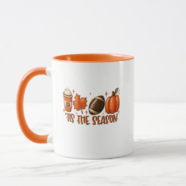 Höstmugg, Tis The Season Mugg, Höst Kaffe Mugg, Fo Mugg (Vänster)
