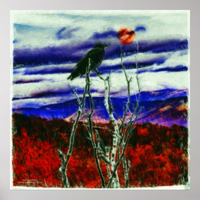 Höstnatt Poster (Framsidan)