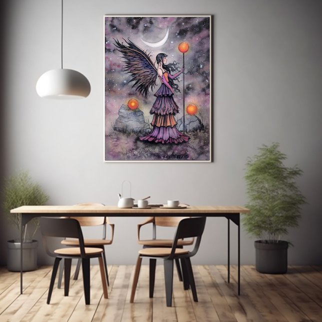 Höstnattälvkonst av Molly Harrison Poster (Skapare uppladdad)