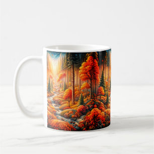 Höstövergång: en naturpark kaffemugg