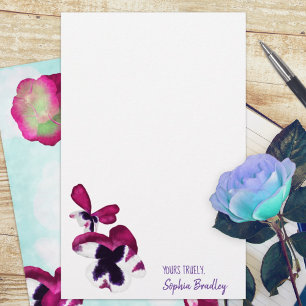 Höstpaneler, vattendrag, Rosa, Lila Stationary