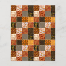 Höstpatchwork skrapbok bakgrund
