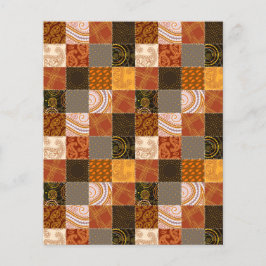 Höstpatchwork skrapbok bakgrund