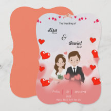 Höstplatta Bröllop-kort