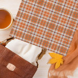 Höstplatta Sjal<br><div class="desc">Höst i orange tan och grått</div>
