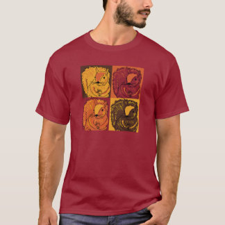 Höstpop Art-ekorrar T Shirt