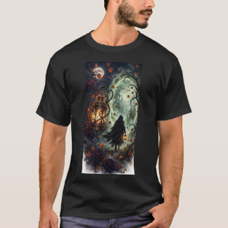 Höstportal — gotisk lykta T-shirt