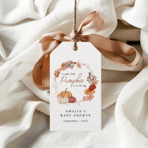 Höstpumpa Blommig Baby Shower Mysig Gåva  Presentetikett