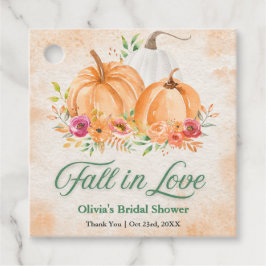 Höstpumpa Fall in Love Bröllopsdusch Gåvor Etiketter