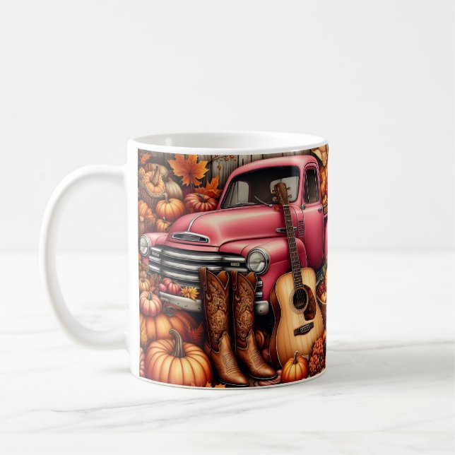 Höstpumpa, Gitarr, Lastbil, Stövlar Kaffemugg (Vänster)