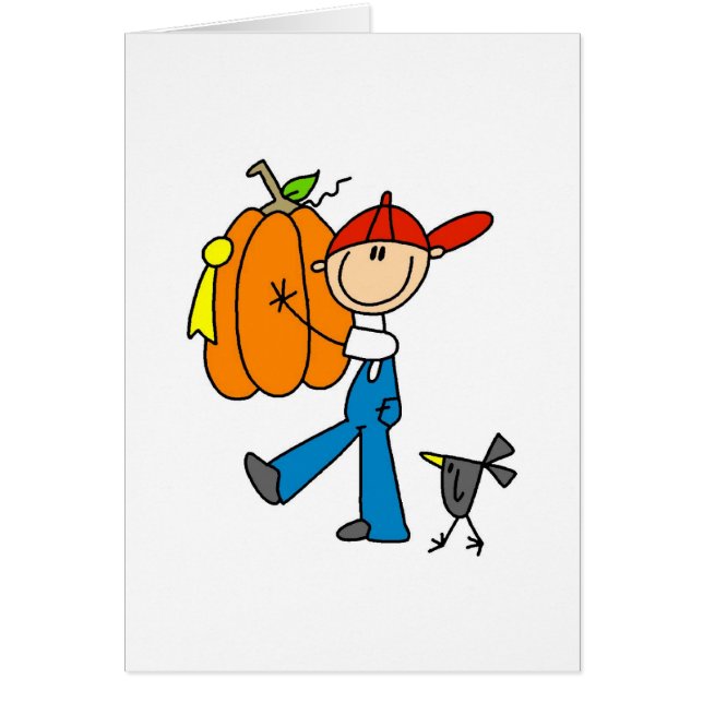 Höstpumpa Hälsningskort (Framsidan)