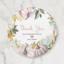 Höstpumpa Höst Tack för Present Tag Gåvor Etiketter