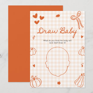 Höstpumpa Italiensk Baby Shower Rita Bebis Spel Inbjudningar