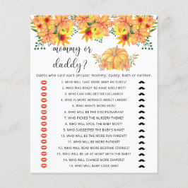 Höstpumpa mamma eller pappa baby shower spel