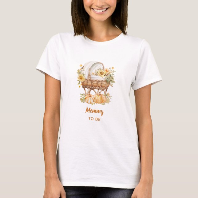 Höstpumpa Neutralt Bebisbad T Shirt (Framsida)