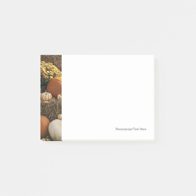 Höstpumpa och Morsa Visning Post-it Block (Framsida)