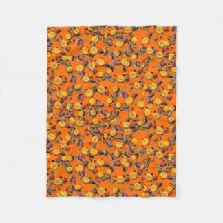 Höstpumpa (Orange) Ull Throw Blanket Fleecefilt
