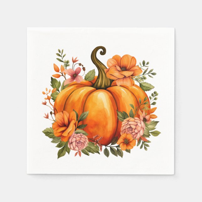 Höstpumpa pappersservetter  (Framsidan)