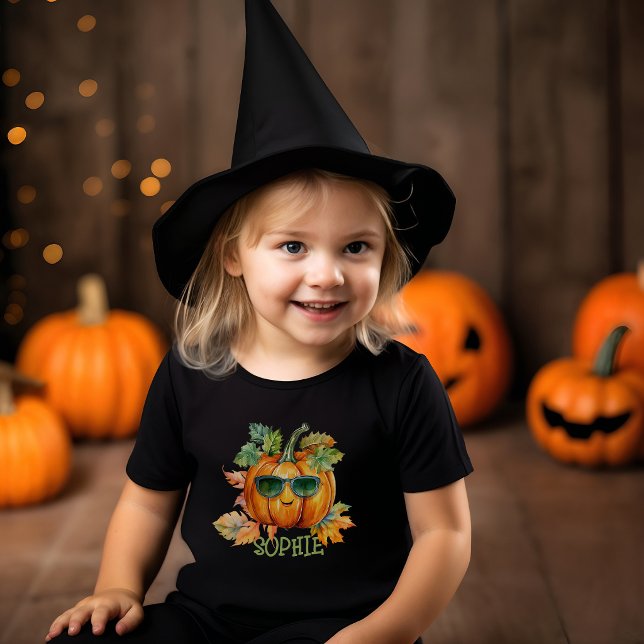 Höstpumpa Personlig Småbarn Halloween T Shirt (Skapare uppladdad)