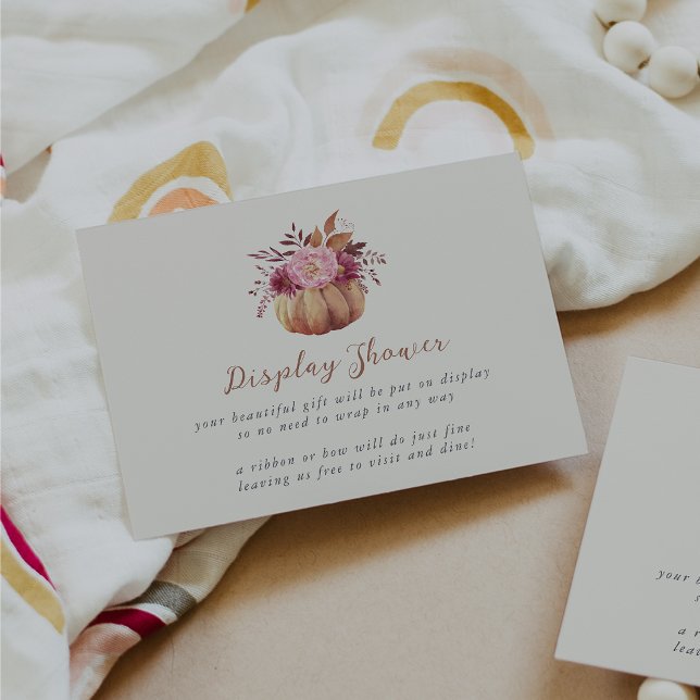 Höstpumpa & Vildblommor Höst Utställning Dusch Tilläggskort (Skapare uppladdad)