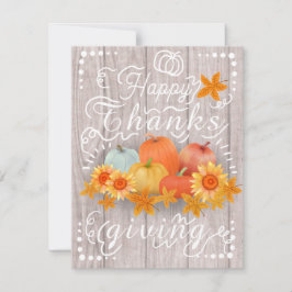 Höstpumpa Vit Tall Julkort