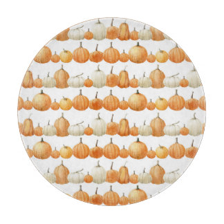 Höstpumpa: Watercolor Illustration Mönster