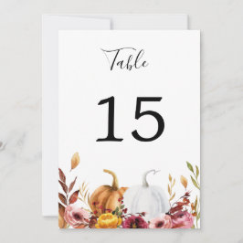 Höstpumpabordnummer Inbjudningar