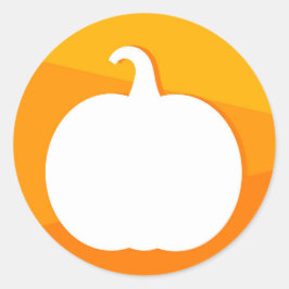 Höstpumpetikett för konstruktionsmärke runt klistermärke