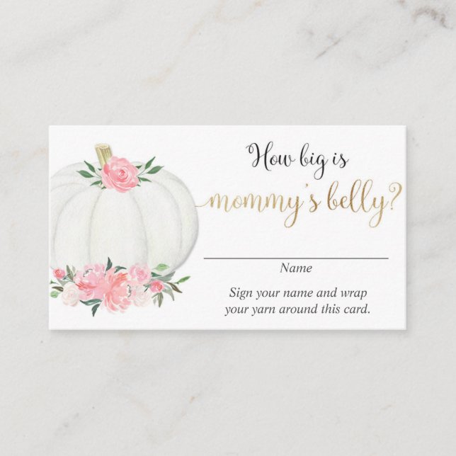 Höstpumpor hur stor är mammas mage tilläggskort (Framsida)